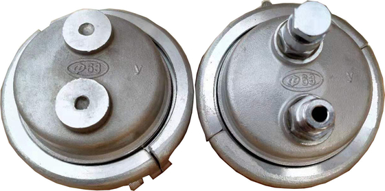 Tomada hidrostática do Dn 63mm nenhuns tampões de extremidade do escapamento para a pressão de estática da tubulação e o verificador do estouro