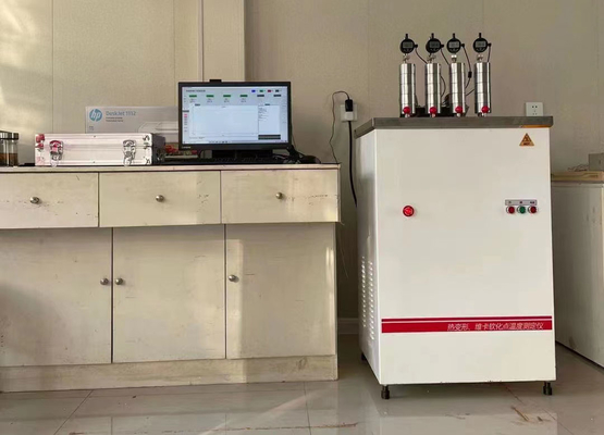 Máquina de teste de velocidade 120 ℃/H Hdt Vicat para ebonite e compostos reforçados com fibra longa