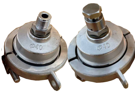 φ 40 mm Cobertura final para tubulação de pressão de termoplásticos Teste hidrostático de tubulação composta