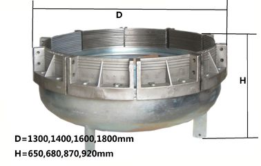 Tampão de extremidade do verificador da pressão da tubulação do profissional 1100mm, tampões de extremidade redondos do metal para a tubulação