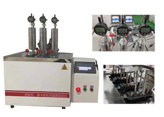 Máquina de testes HDT VICAT que fornece testes consistentes de propriedades térmicas para plásticos, borracha, nylon e materiais isolantes