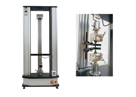 Máquina de teste universal eletrônica construída para testes de tração e alongamento para dar suporte à análise de materiais e desempenho