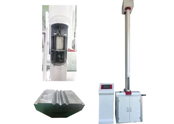 Equipamento de teste de martelo de queda que oferece opções versáteis de teste, incluindo alturas de queda variáveis ​​e ajustes de massa de impacto