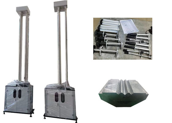 Equipamento de teste de martelo de queda capaz de simular condições de impacto no mundo real para avaliar o desempenho e a segurança do material