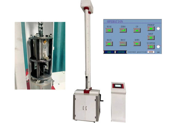 Equipamento de teste de martelo de queda usado para avaliar a resistência mecânica e a resistência ao impacto de vários materiais de construção