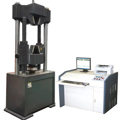 Máquina de testes universal da força da dobra dos materiais 600KN com tampa protetora do metal